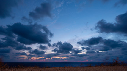 Beautiful cloudscape over Black sea