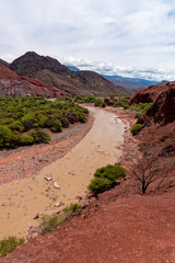 Views of Quebrada de las Conchas landmark in Salta, northern Argentina