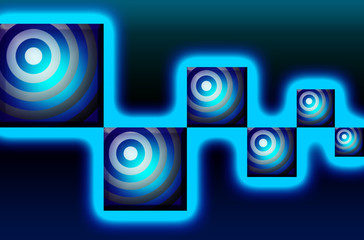 Glowing square