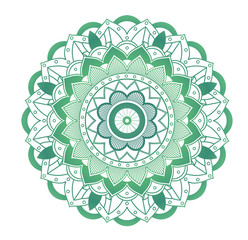Mandala patterns on isolated background