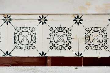 Fragment of portuguese traditional tiles