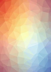 Obraz premium Abstract Trianglify gradient Generative Art background illustration