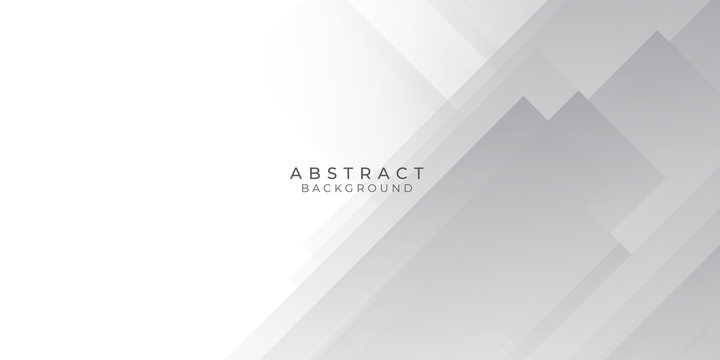 White Grey Silver Box Rectangle Abstract Background Vector Presentation Design © Salman
