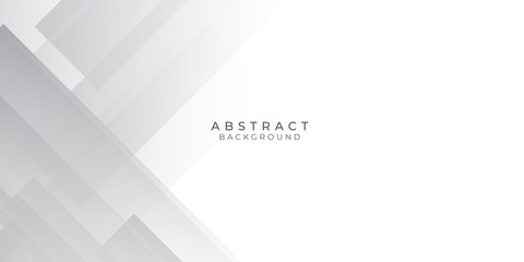 White Grey Silver Box Rectangle Abstract Background Vector Presentation Design