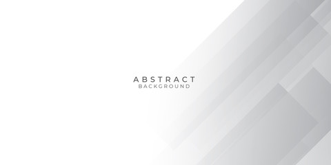 Obraz premium White Grey Silver Box Rectangle Abstract Background Vector Presentation Design
