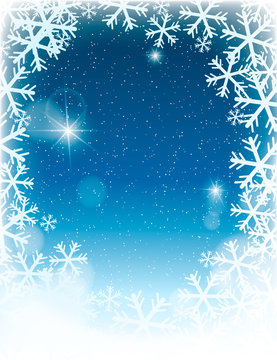 Winter Christmas background. 
