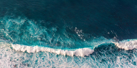  Blue clean wavy sea water. © AlenKadr