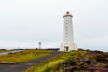 Fototapeta na wymiar Akranes Lighthouse in Iceland.