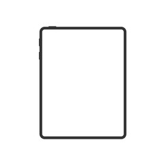 New version of premium tablet in trendy thin frame design. EPS 10