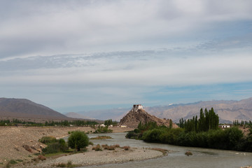 Stakna Monastery on the banks of Indus river ,Leh, Ladakh,India, Asia