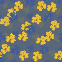 Gordijnen Trendy bloemen Beautiful seamless floral pattern background.   © thitiphorn