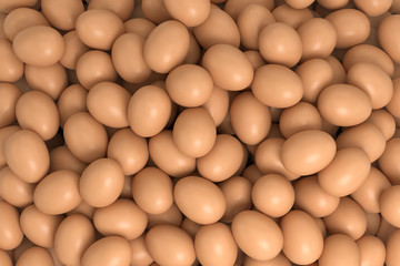 3d rendering egg on white background