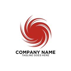 Hurricane logo design Vector