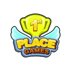 First place icon vector 