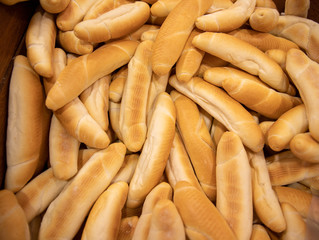 Freshly baked delicious Different bread background