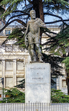 Statue Of King Philip II  Valladolid, Spain