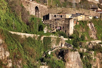 Panoramic view of Porto city from Douro river