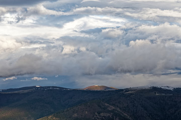 nuages sur les Vosges