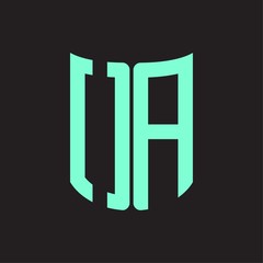 OA Logo monogram with ribbon style design template