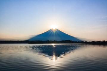 田貫湖から望む富士山