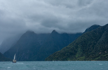 Fototapeta na wymiar Milford Sound Fjordland New Zealand. South Island.