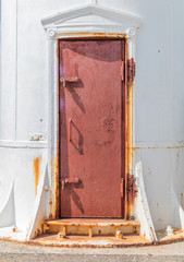 Old iron lighthouse door