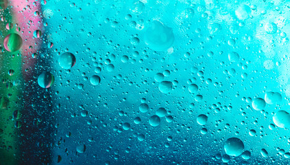 Water bubbles evenly placed in an abstract manner. Classic blue, aqua Menthe color trend 2020. 