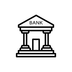 Bank icon vector design template