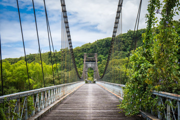 Abandoned bridge of the Island La Reunion, France
