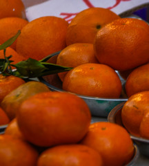 fruits and vegetables at an asian market in Hong Kong