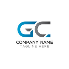 Initial GC Letter Linked Logo. GC letter Type Logo Design vector Template. Abstract Letter GC logo Design