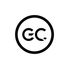 Initial GC Letter Linked Logo. GC letter Type Logo Design vector Template. Abstract Letter GC logo Design