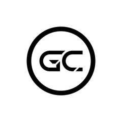 Initial GC Letter Linked Logo. GC letter Type Logo Design vector Template. Abstract Letter GC logo Design