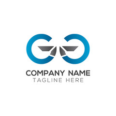 Initial GG Letter Linked Logo. GG letter Type Logo Design vector Template. Abstract Letter GG logo Design
