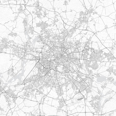 Berlin city map. Detailed map of Berlin (Germany). Transport system of the city. Includes properly grouped map features (water objects, railroads, roads etc). - 314525040