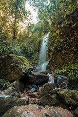 Long exposure at the Waterfall of the Cerro Azul Meambar National Park (Panacam) on Lake Yojoa. Honduras