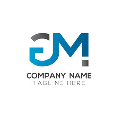 Initial GM Letter Linked Logo. GM letter Type Logo Design vector Template. Abstract Letter GM logo Design