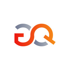 Initial GQ Letter Linked Logo. GQ letter Type Logo Design vector Template. Abstract Letter GQ logo Design