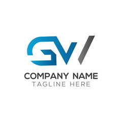 Initial GW Letter Linked Logo. GW letter Type Logo Design vector Template. Abstract Letter GW logo Design