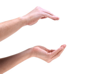 hand isolated on white background