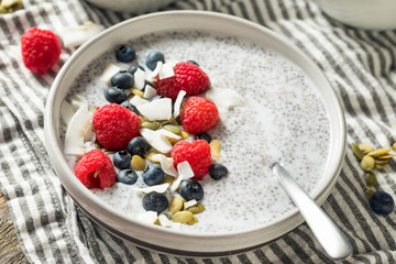 Homemade Chia Seed Pudding Bowl