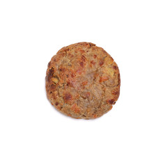 Oatmeal cookie isolated on white background