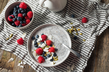 Homemade Chia Seed Pudding Bowl