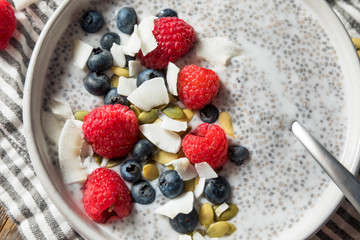 Homemade Chia Seed Pudding Bowl