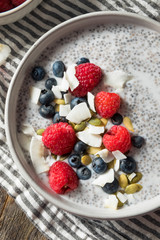 Homemade Chia Seed Pudding Bowl