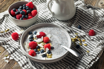 Homemade Chia Seed Pudding Bowl