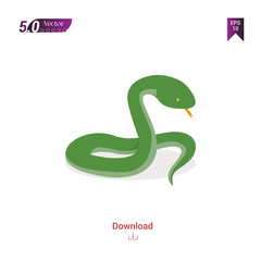 colorful Snake  animal vector icon for graphic design