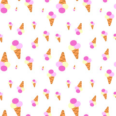  ice cream seamless pattern
