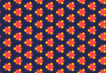 Fototapeta na wymiar Watercolor seamless geometric pattern design illustration. Background texture. In blue, yellow, red, orange colors.