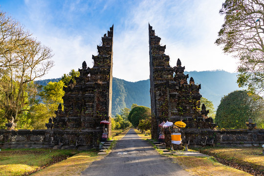 Handara Gates - famouse balinese architechtural and spiritual attraction on Bali Island, Indonesia